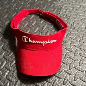 Red Champion Golf Visor
